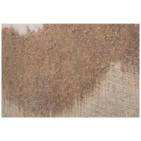 Dipinto Su Tela Browny Astratto Con Colline Materiche Marrone E Beige 80x100 Cm - Foto 2
