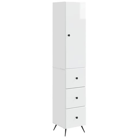 Set di armadi 2 pcs Bianco Lucido 34,5 x 34,5 x 90 cm - Foto 1