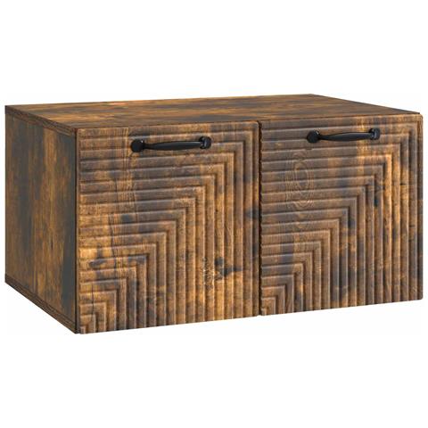 Mobile Porta TV da Muro Rovere Fumo 59,5 x 41 x 30 cm - Foto 1