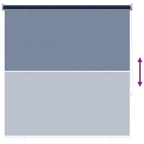 Tenda a Rullo Esterno Blocco UV 90% Blu 140 x 140 cm HDPE - Foto 9