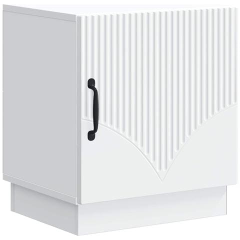 Comodino Bianco 43 x 34,5 x 47 cm Legno ingegnerizzato - Foto 1