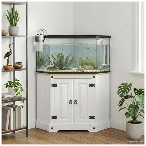 Supporto per Acquario CORONA Bianco 70 x 70 x 73 cm 300 kg - Foto 2