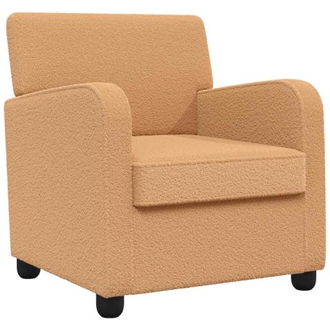 Poltrona Beige Pelliccia sintetica di agnello - Foto 1