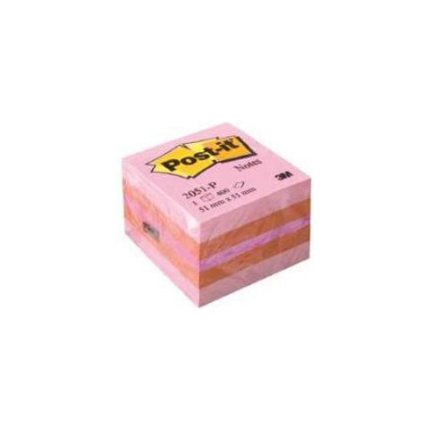 blocco minicubo 400foglietti post-it® 51x51mm 2051-p rosa / arancio - Foto 1