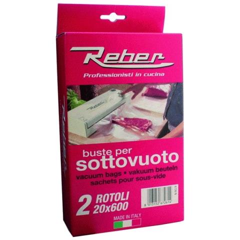 6726 N Buste per Sottovuoto Goffrate 20x6 cm 2 Pezzi - Foto 3