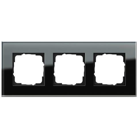 Esprit Glas Nero Placca Per Interruttori E Coperchio Per Presa - Foto 1