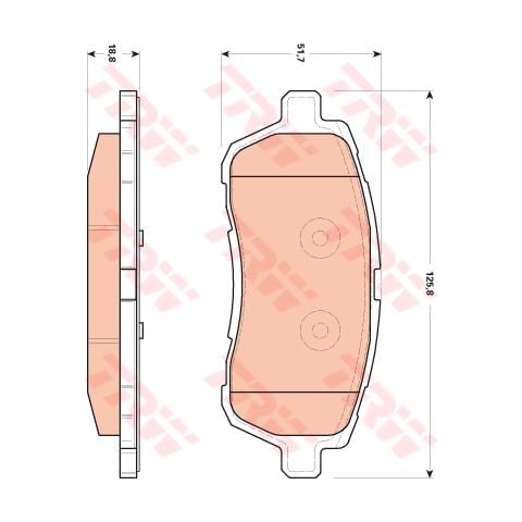 Kit Pastiglie Freno Gdb1893 - Foto 3