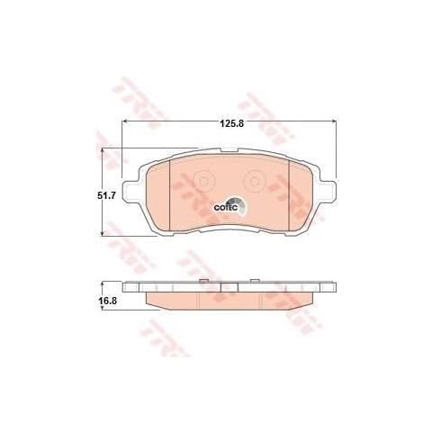 Kit Pastiglie Freno Gdb1893 - Foto 1