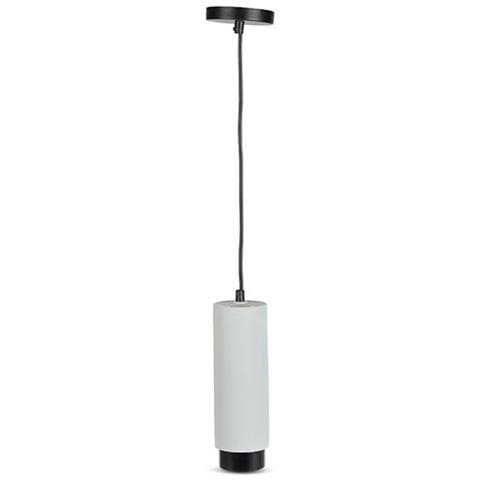 V-tac Vt-864 Lampadario Portafaretto Pendente In Gesso Con Bordo Metallo Nero Per 1xgu10-gu5.3 - Sku 3112 - Foto 1