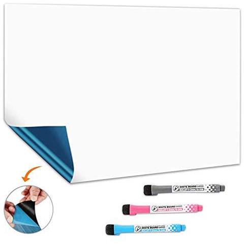 Lavagna A Secco Magnetico Lavagna Autoadesiva A3 Per Qualsiasi Superficie Liscia Con La Nuova Macchia Resistente Tecnologia Home Kitchen Frigo Lista Della Spesa E Ufficio Bacheca 3 Lavagna Penne - Foto 1