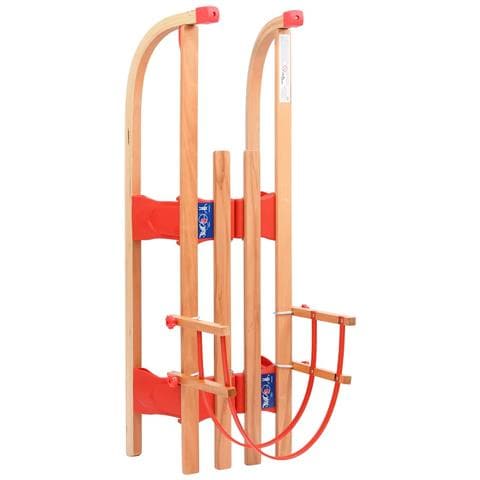 Slittino Pieghevole Con Schienale In Legno 119 Cm - Foto 2