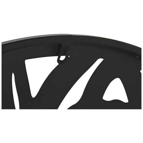 Decorazione Da Parete Dkd Home Decor 100 X 1 X 100 Cm Nero Buddha Orientale (2 Unità) - Foto 2