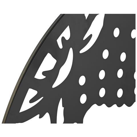 Decorazione Da Parete Dkd Home Decor 100 X 1 X 100 Cm Nero Buddha Orientale (2 Unità) - Foto 3