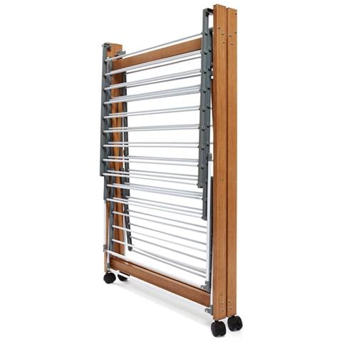 Stendibiancheria Estensibile Da Esterno Interno Pieghevole Salvaspazio 2 Livelli - Foto 2