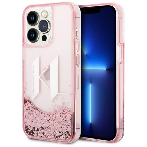 Cover Per Iphone 14 Pro Floating Kl Glitter, Rosa - Foto 2