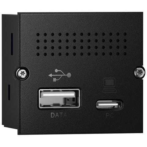 Presa Energia USB A e C Nero - Foto 1