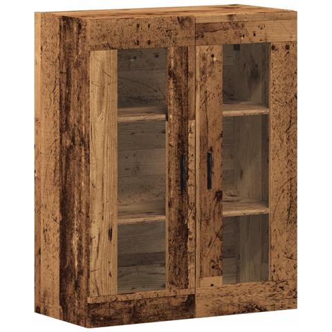 Mobile A Parete Legno Antico 69,5x34x90 Cm - Foto 2