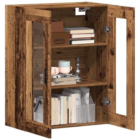 Mobile A Parete Legno Antico 69,5x34x90 Cm - Foto 3