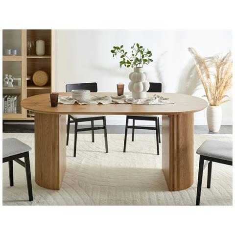 Tavolo Da Pranzo Legno Chiaro 180 X 90 Cm Savory - Foto 1