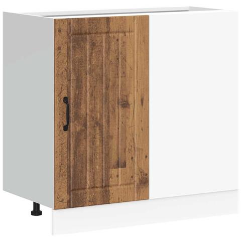 Mobile Base Lavello Lucca Legno Antico In Legno Multistrato - Foto 2