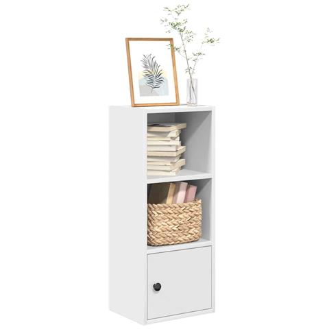 Libreria Bianca 31x24x77 Cm In Legno Multistrato - Foto 1