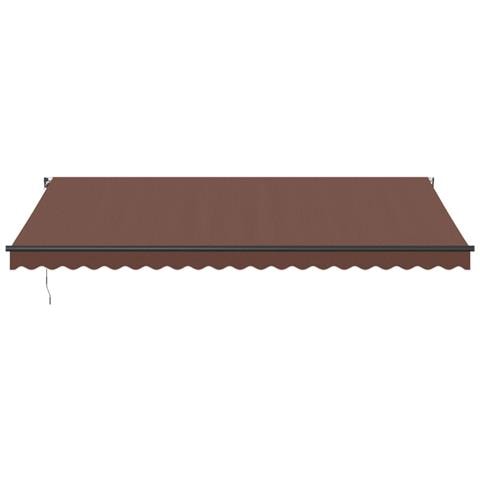Tenda Sole Retrattile Manuale 500x300 Cm Marrone - Foto 3