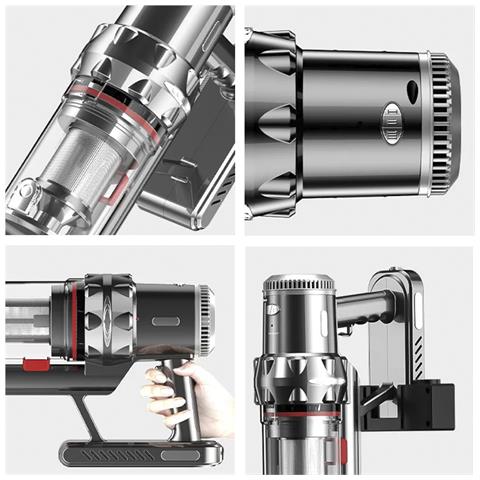 Aspirapolvere Senza Fili 2000w, Aspirazione Ciclonica, Batteria A Lunga Durata (fino A 45/60 Min). Con Accessori. Tecnologia Di Separazione Polvere E Gas. - Foto 2