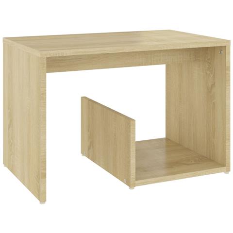 Lusso Casadino -  Tavolino Rovere Sonoma 59x36x38 Cm In Legno Multistrato - Foto 1