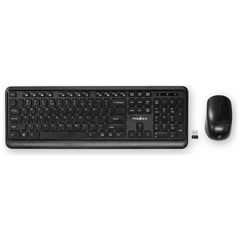 KBMCW100BKUS tastiera Mouse incluso Casa RF Wireless QWERTY Inglese US Nero - Foto 1