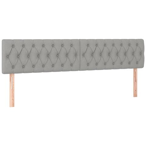 Letto a Molle Materasso e LED Grigio Chiaro 120x190 cm Tessuto - Foto 9