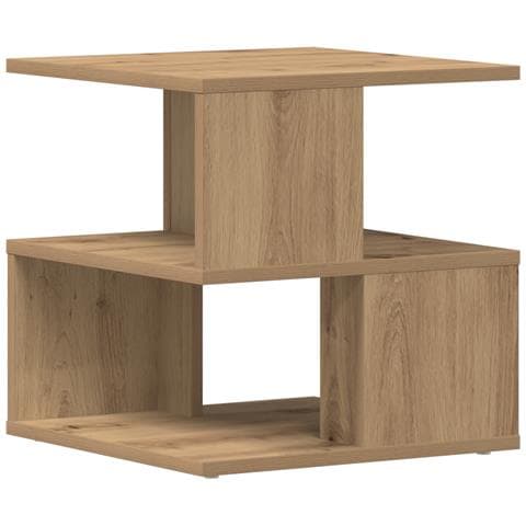Tavolino in rovere artigianale 40x40x40 cm in legno ingegnerizzato - Foto 1