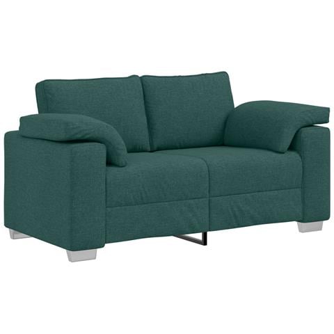 Divanetto Verde Scuro 120 cm in Tessuto - Foto 1