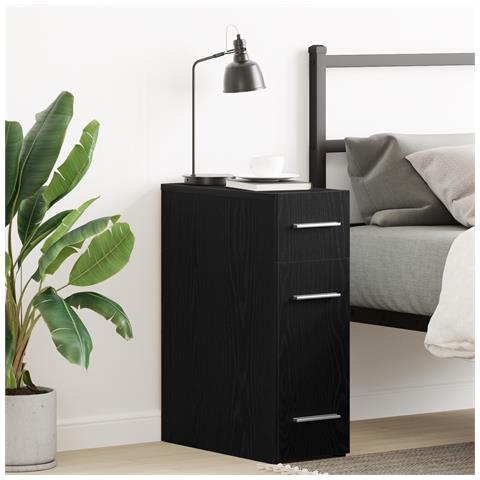 Armadio da farmacista  Nero Rovere 20x45,5x60 cm in legno ingegnerizzato - Foto 2