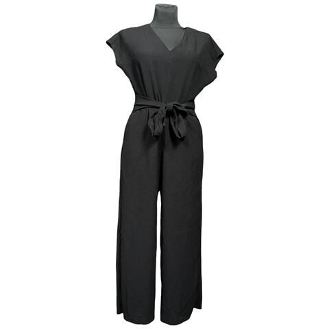 Tuta Ovs A Manica Corta Comoda Elegante Con Cintura Nera Taglia 42 - Foto 1
