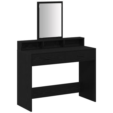 Toeletta  con cassetti Nero Rovere 100x41x140 cm - Foto 1