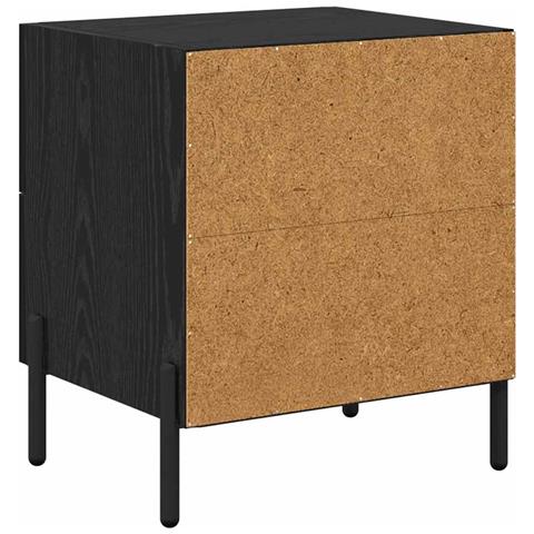 Armadio da Notte 2 pcs Rovere nero 40 x 35 x 47,5 cm - Foto 9