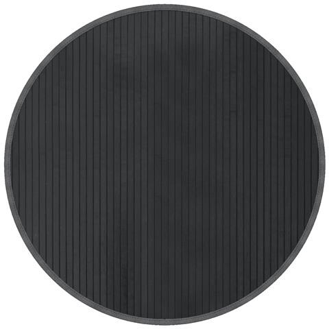 Tappeto Rotondo Grigio 80 cm in Bambù - Foto 1