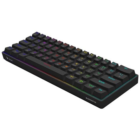 BLACKOUT X2 BROWN tastiera Gaming USB QWERTY Inglese britannico - Foto 2