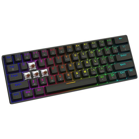 BLACKOUT X2 BROWN tastiera Gaming USB QWERTY Inglese britannico - Foto 6