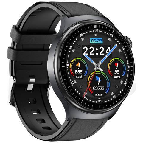 Smartwatch Ip68 Impermeabile Con Ecg, Frequenza Cardiaca E Monitoraggio Ossigeno Nel Sangue Black - Foto 2
