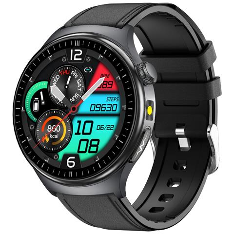 Smartwatch Ip68 Impermeabile Con Ecg, Frequenza Cardiaca E Monitoraggio Ossigeno Nel Sangue Black - Foto 1