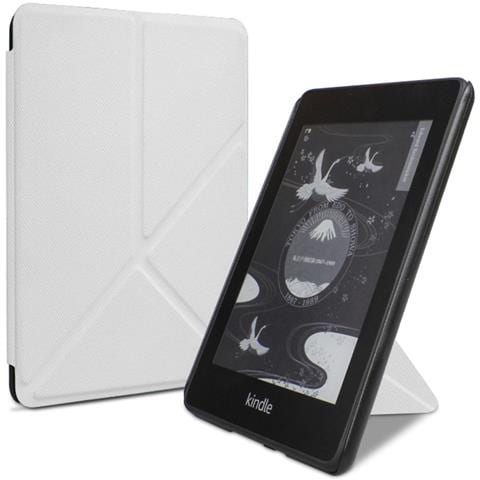 Custodia Pieghevole In Pu Bianca Compatibile Con Kindle 2024 E 2022 - Smart Sleep, Antiurto - Foto 1
