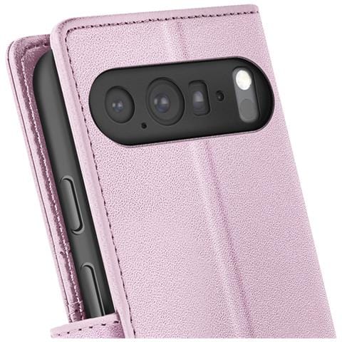 Custodia A Portafoglio Per Google Pixel 10 Pro Con Cover Magnetica Staccabile, Rosa - Foto 2