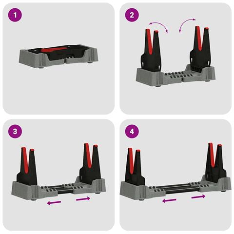 Supporto per tiro Grigio 46 x 14 x 19.5 cm Plastica - Foto 9