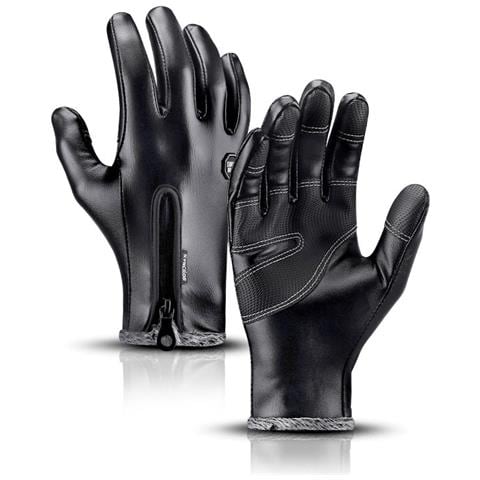 Guanti Da Ciclismo Antivento E Termici In Pelle Pu Per Moto E Bici Elettrica Xl - Foto 1