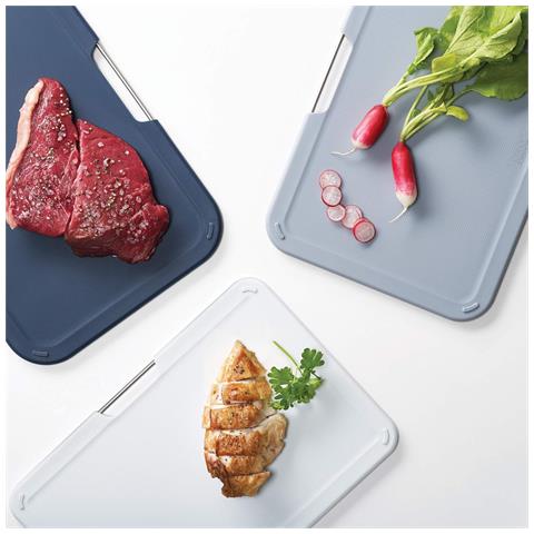 Set Taglieri Nest Boards Tre Pezzi Per Carne Pesce E Verdure Codificati Per Colore Base Antiscivolo Impilabili Lavabili In Lavastoviglie Colore Grigio - Foto 6