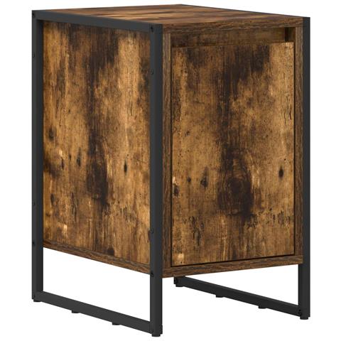 Comodino Quercia Fumosa 39,5 x 30 x 50 cm Legno multistrato - Foto 1