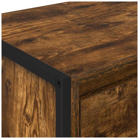 Comodino Quercia Fumosa 39,5 x 30 x 50 cm Legno multistrato - Foto 9
