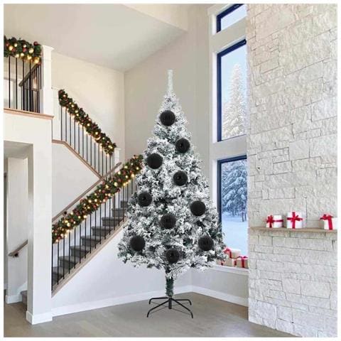 Set di Palle di Natale 3 pcs Nero Plastica - Foto 2