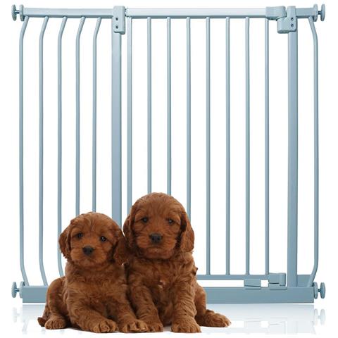Bettacare Cancelletto Per Cani Elite Extra Alto, 98cm - 107cm, Grigio Opaco, Extra Alto Con 100cm Di Altezza - Foto 1